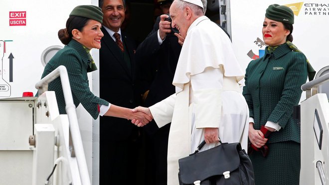 El Papa Francisco llega a El Cairo
