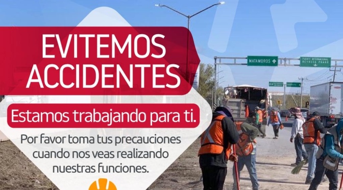 Gobierno de Reynosa invita respetar señales de hombres trabajando